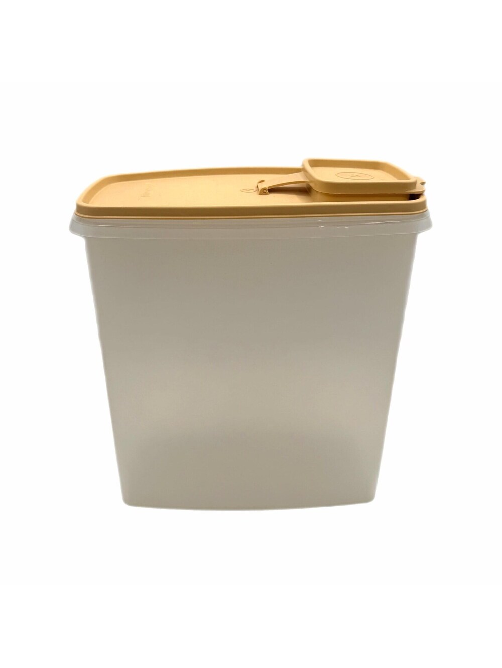 Vintage Tupperware Super Cereal Keeper 1588-1 With Beige Flip Pour Lid – 20 Cups